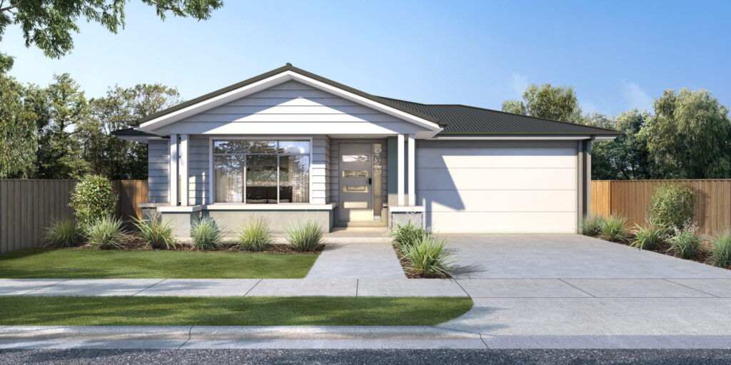 Modern house design on Lot 3002 in Portland with spacious yard and contemporary features.